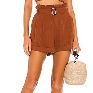 L*SPACE Aidan Short in Tobacco SIZE S NWT